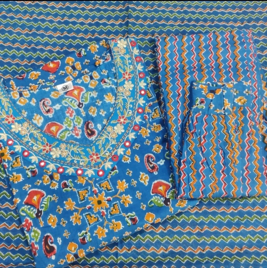 A-Line Cotton Suit