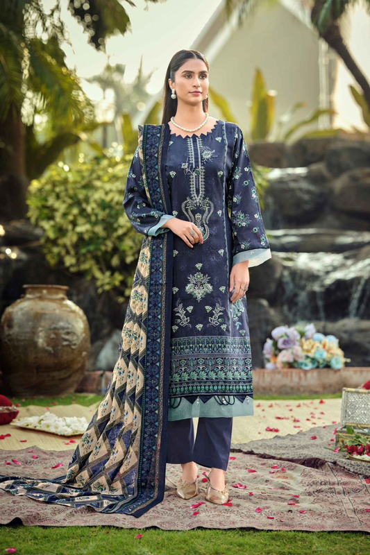 Pure Lawn Self Embroidered Suits (UNSTITCHED)