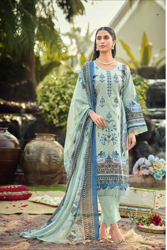 Pure Lawn Self Embroidered Suits (UNSTITCHED)