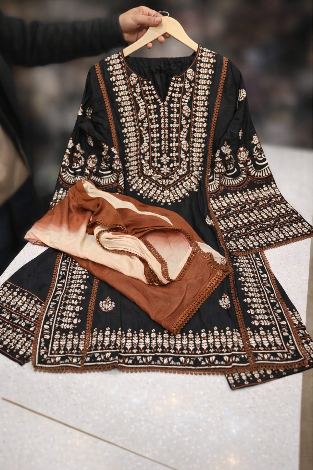 Self-Embroidered Suit (Readymade)