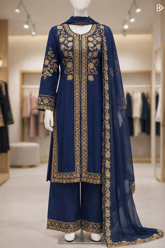 Designer Sherwani Style Dress (Readymade)
