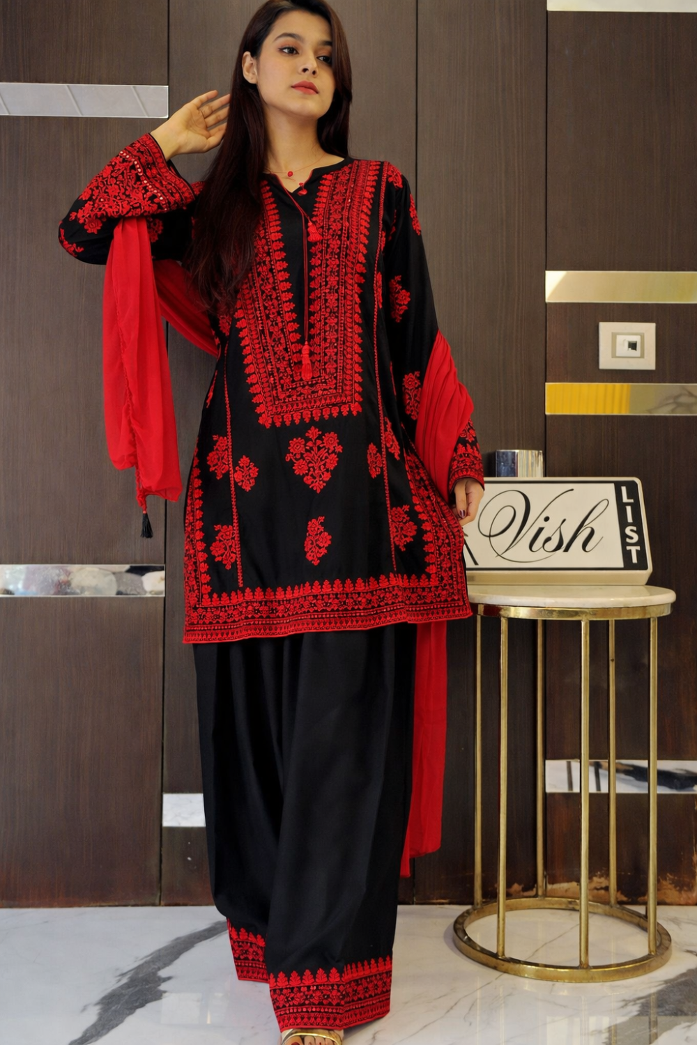 Premium Pakistani Embroidered Suit (Readymade)