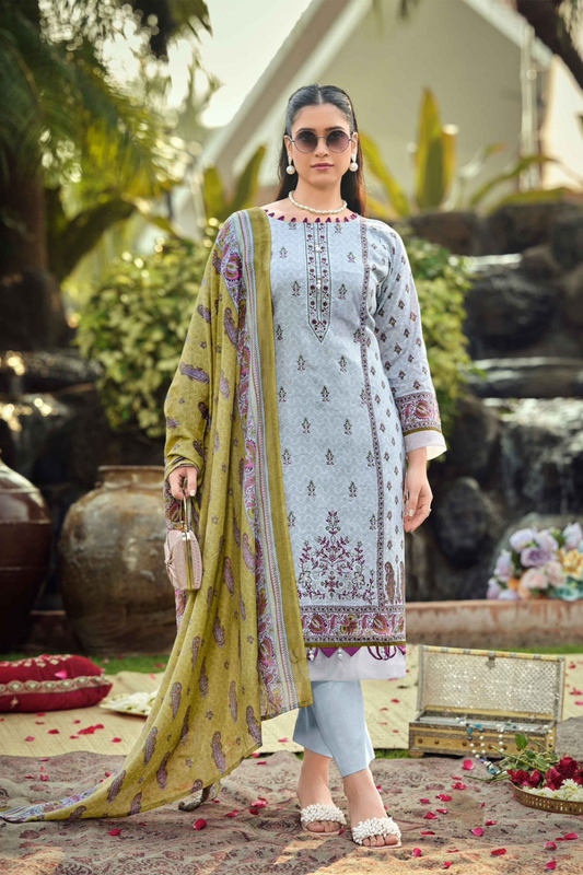 Pure Lawn Self Embroidered Suits (UNSTITCHED)