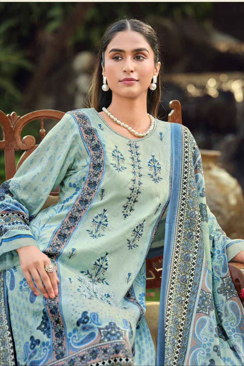 Pure Lawn Self Embroidered Suits (UNSTITCHED)