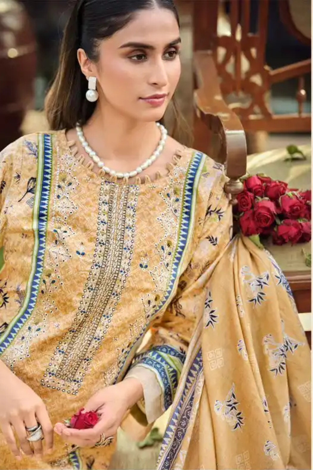 Pure Lawn Self Embroidered Suits (UNSTITCHED)