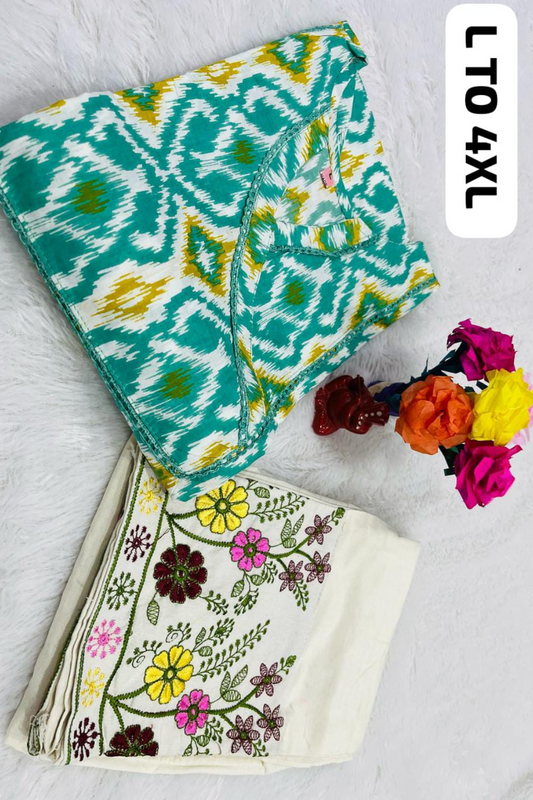 Angrakha Top with Embroidered Pants