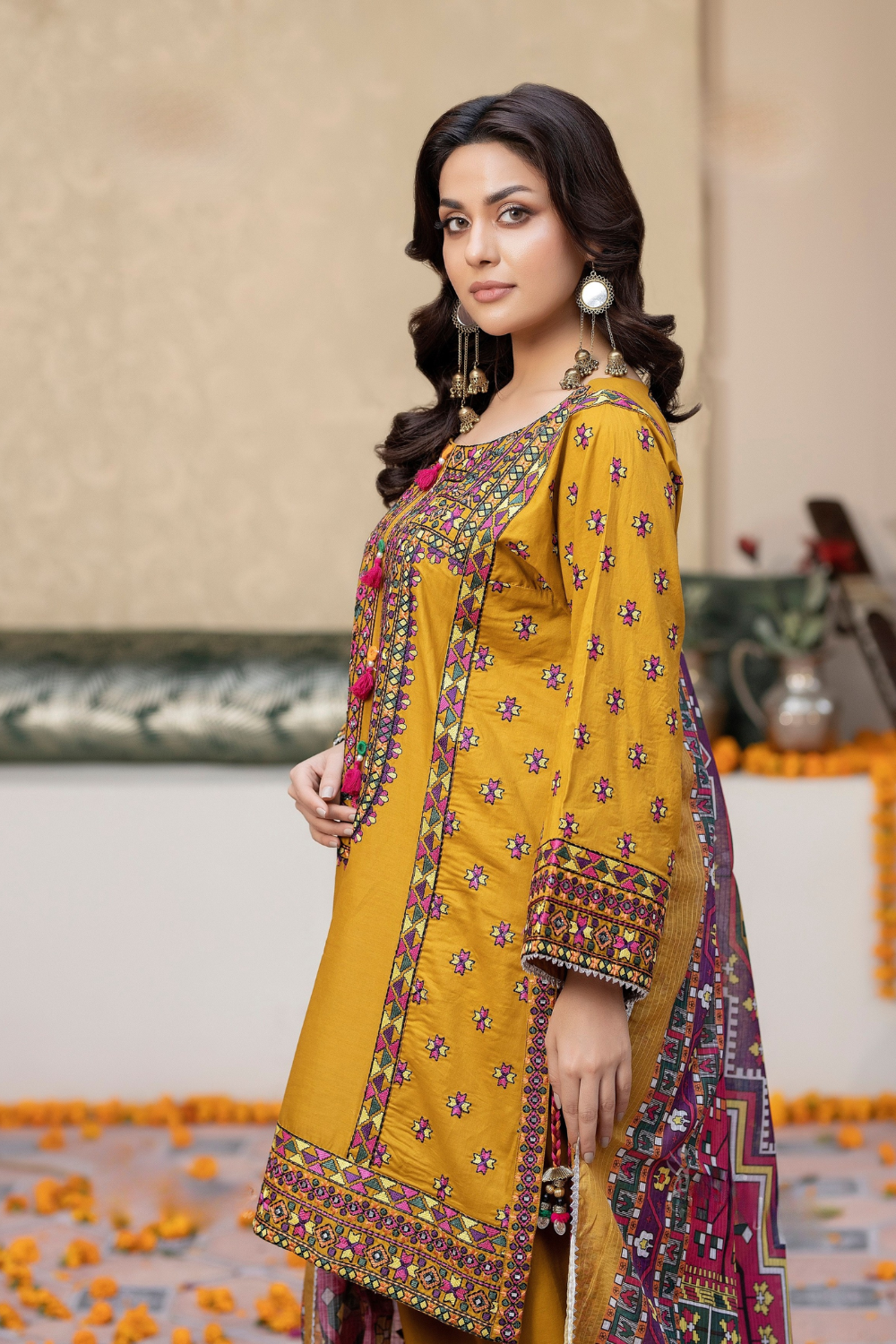 Classic Afghani Farshi Shalwar (Readymade)