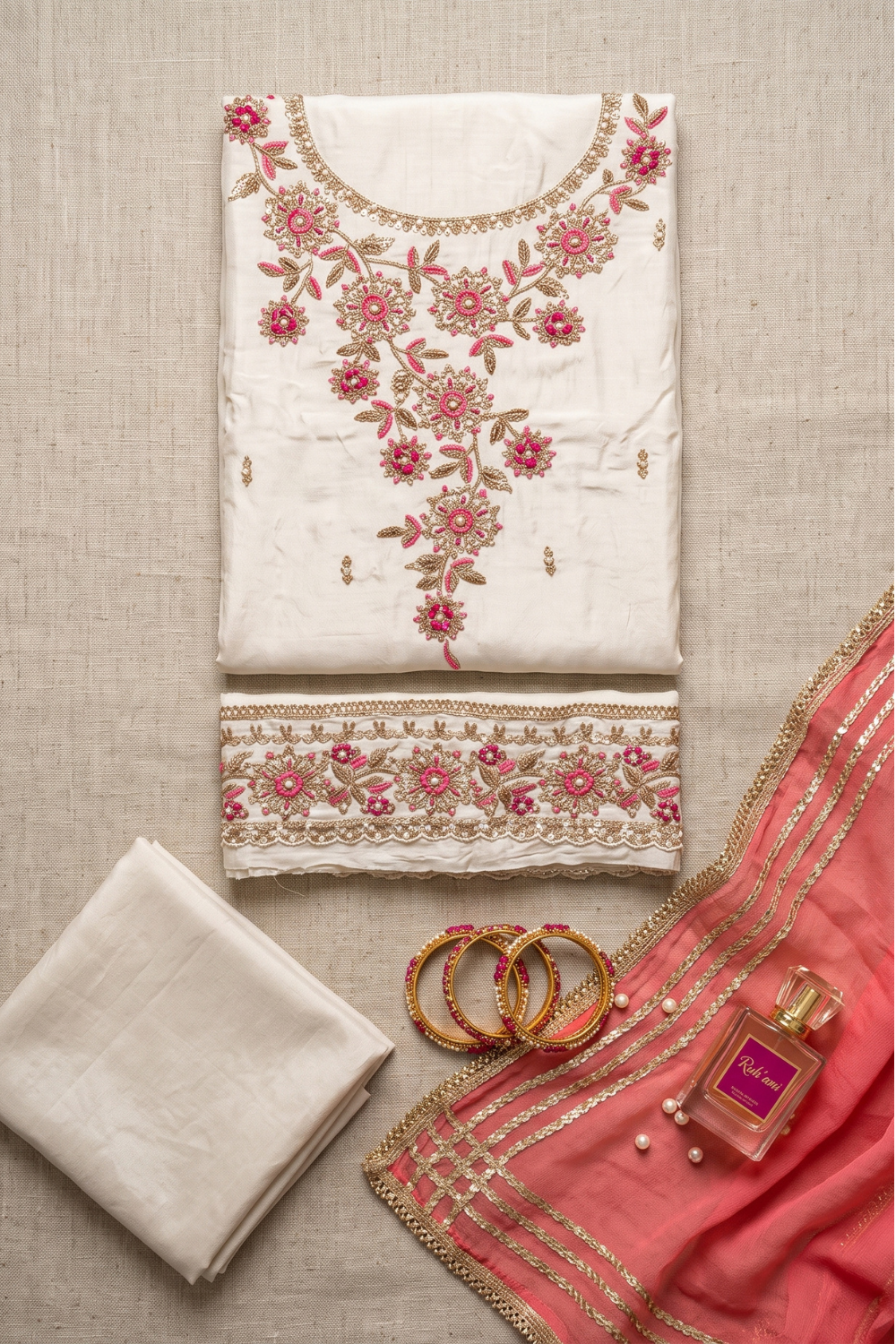 Kardana Work Dress (UNSTITCHED)