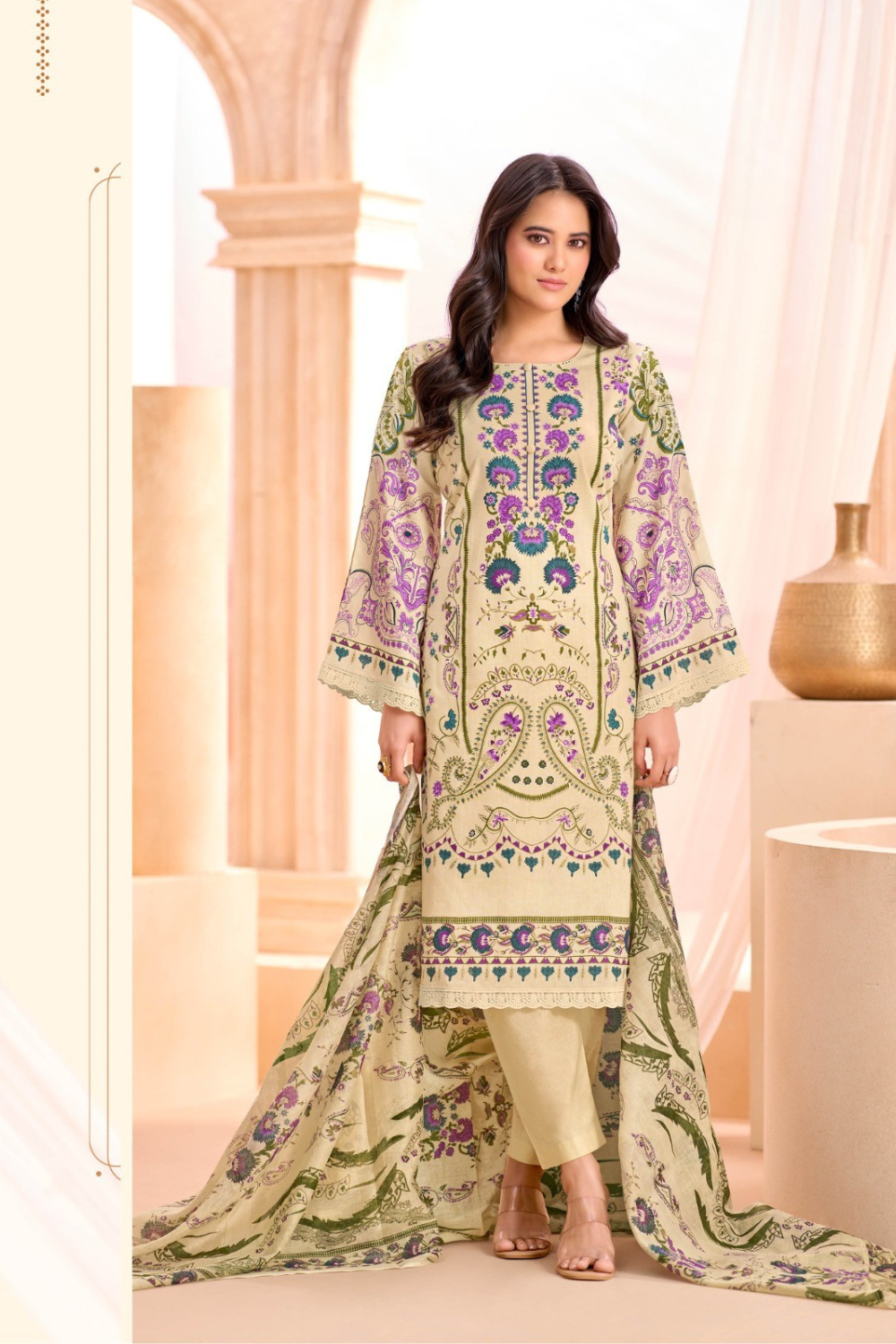 Readymade Pure Lawn Cotton Suits