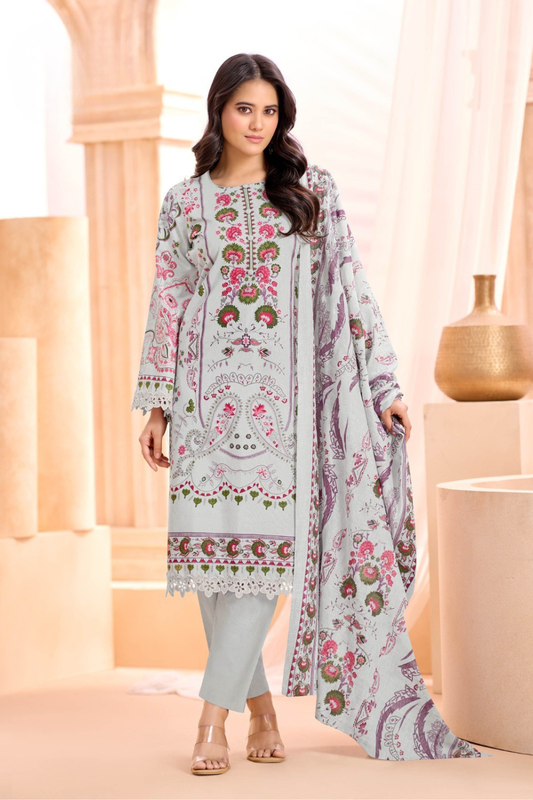 Readymade Pure Lawn Cotton Suits