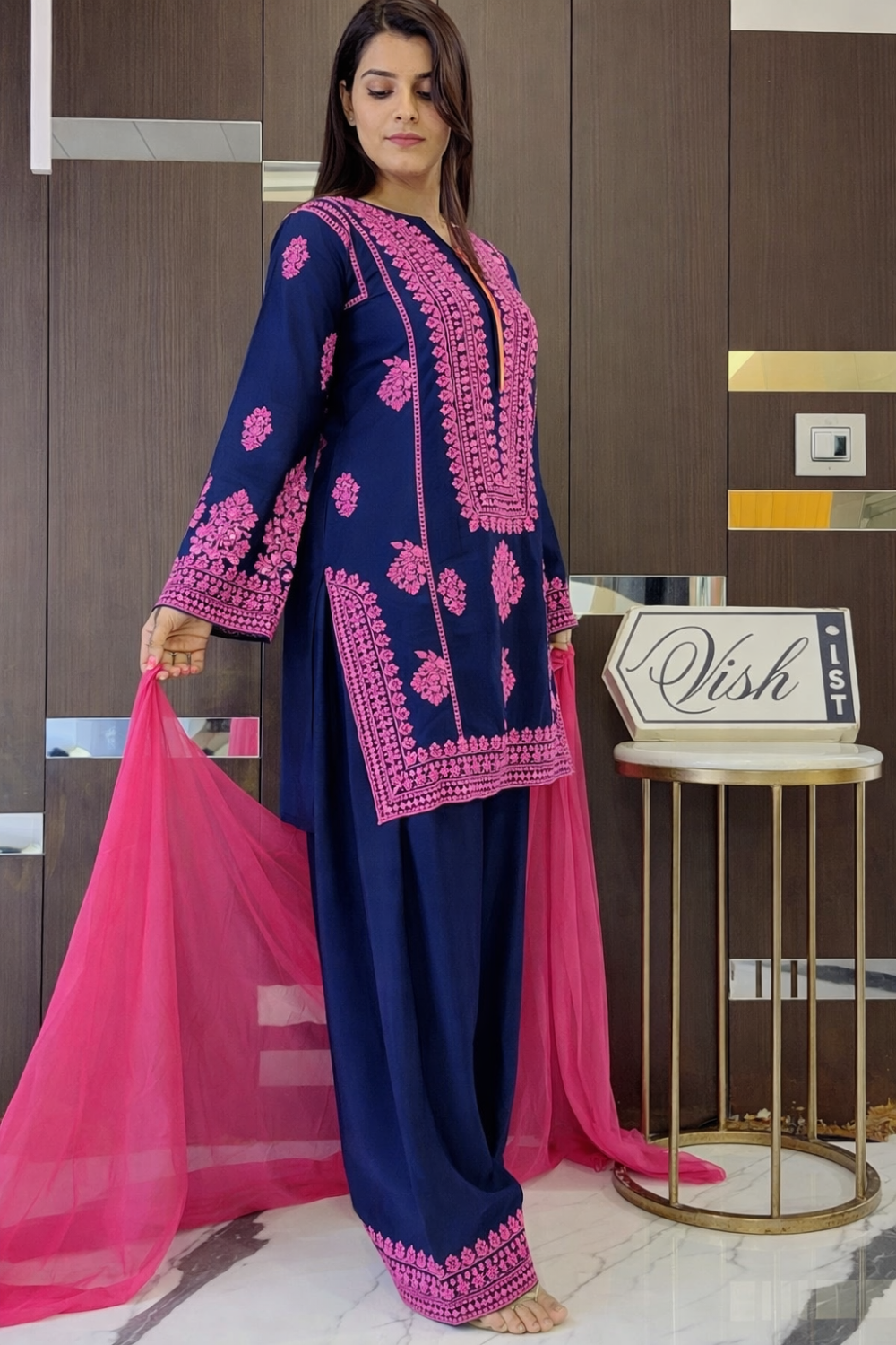 Premium Pakistani Embroidered Suit (Readymade)