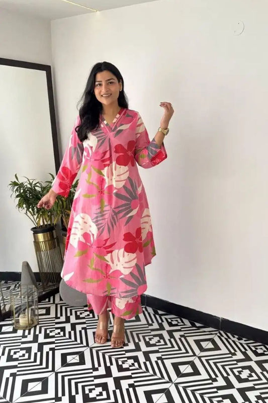 LATEST COTTON CO-ORD SET