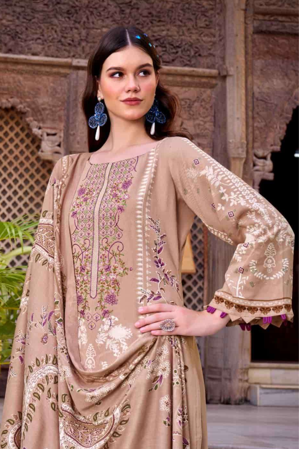 Exclusive Designer Rayon Suits (UNSTITCHED)