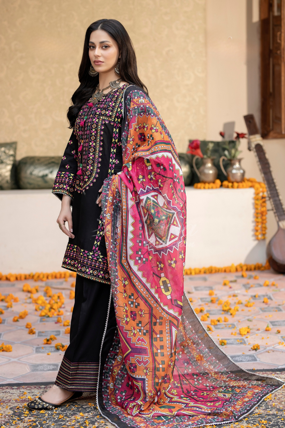 Classic Afghani Farshi Shalwar (Readymade)