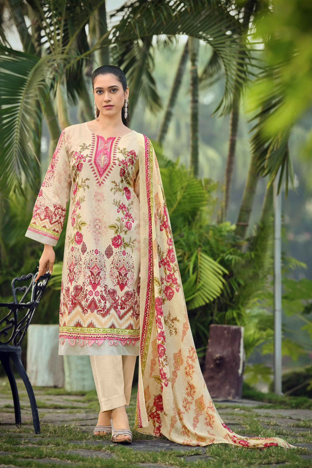 Printed Pure Lawn Cotton Suits (UNSTITCHED)