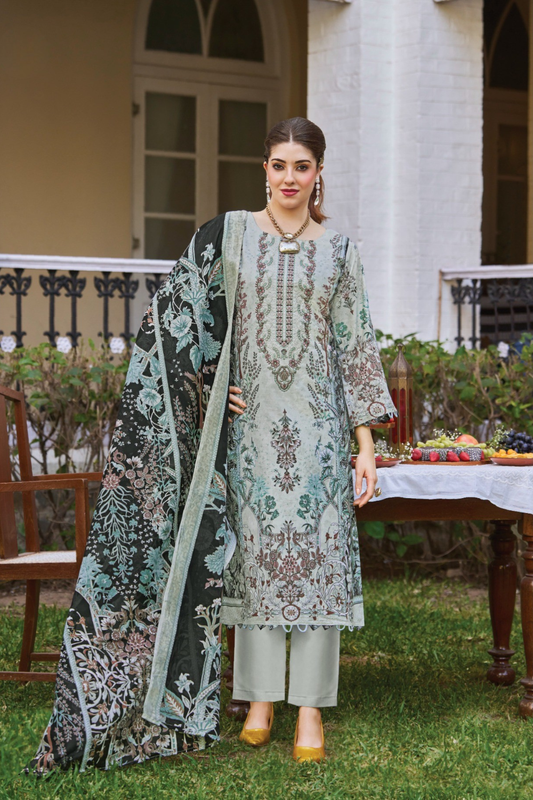 Heavy Embroidered Designer Pakistani Cotton Dresses (UNSTITCHED)