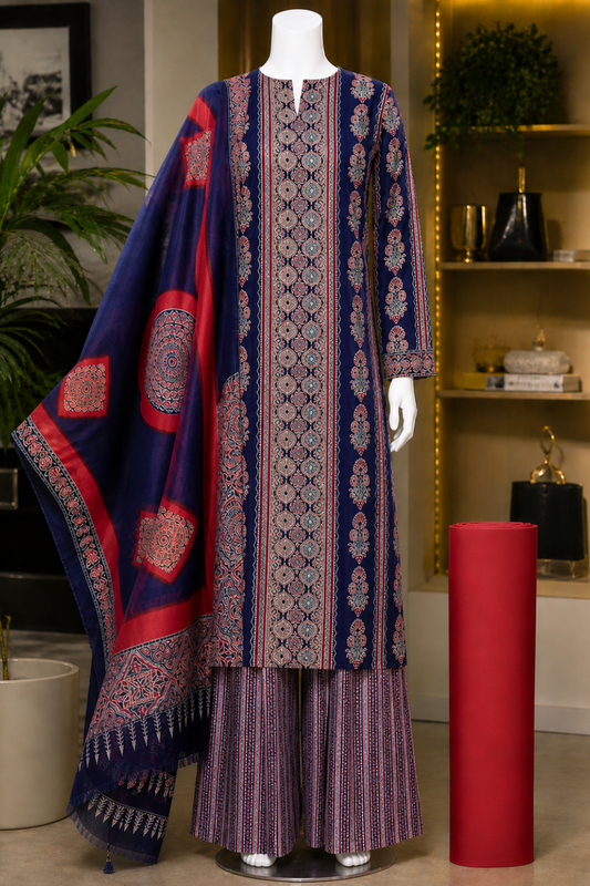 Ajrakh Print Suits (UNSTITCHED)