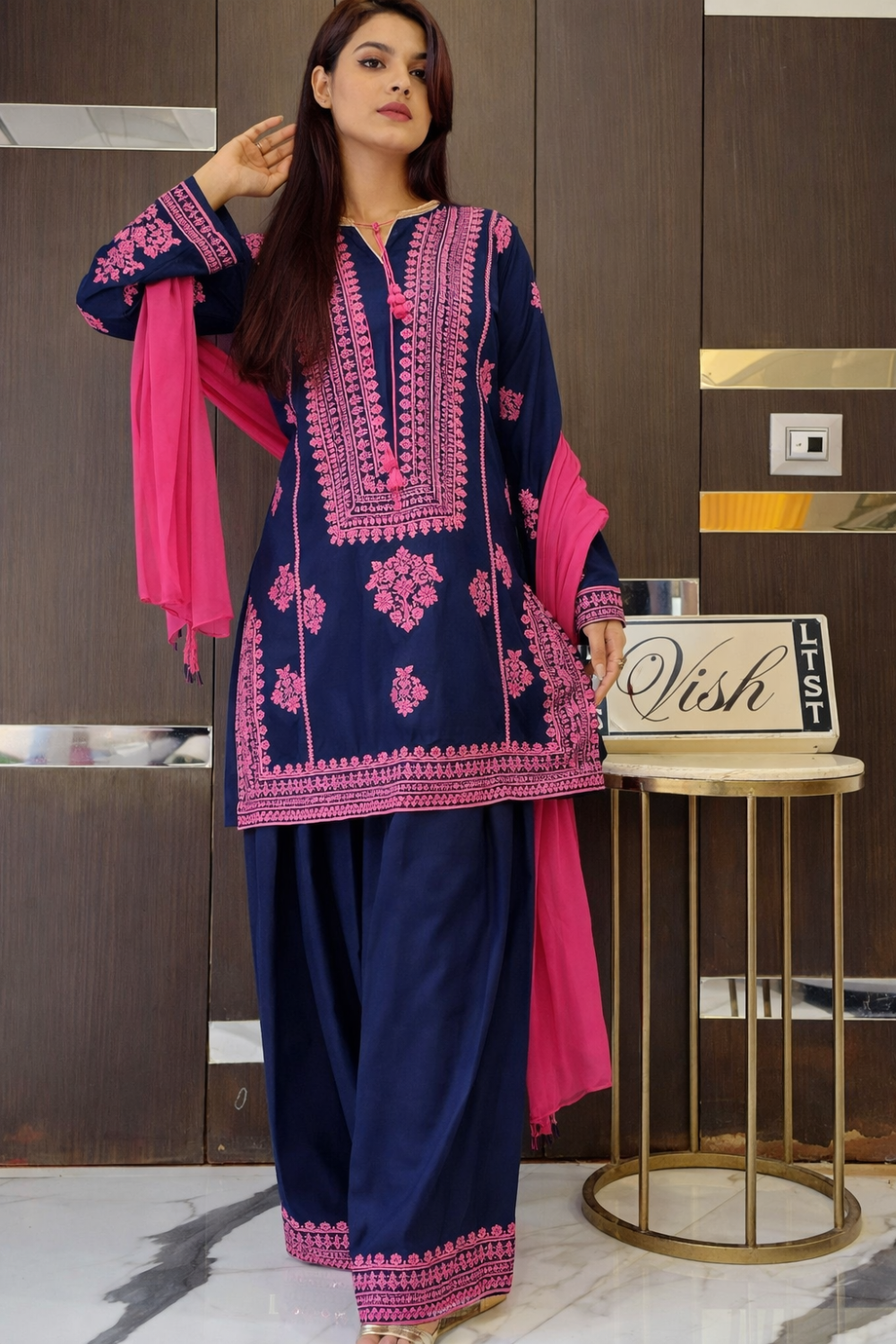 Premium Pakistani Embroidered Suit (Readymade)