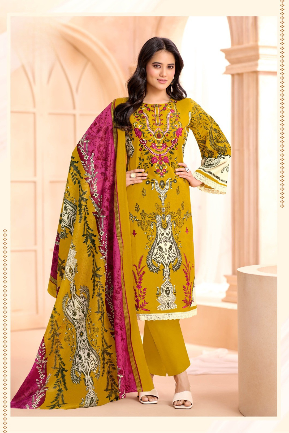 Readymade Pure Lawn Cotton Suits