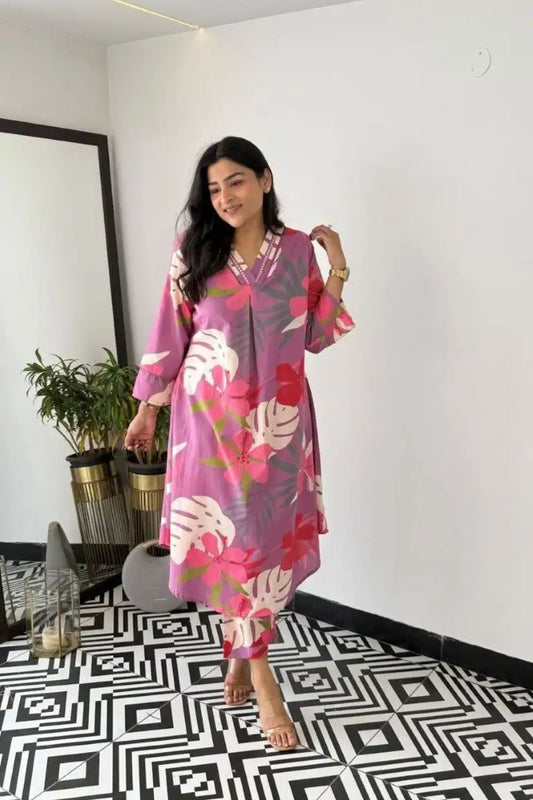 LATEST COTTON CO-ORD SET