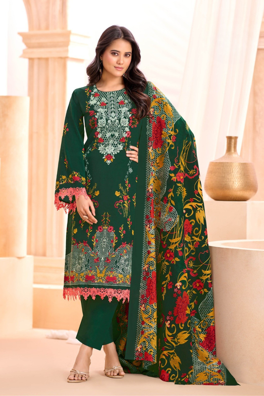 Readymade Pure Lawn Cotton Suits