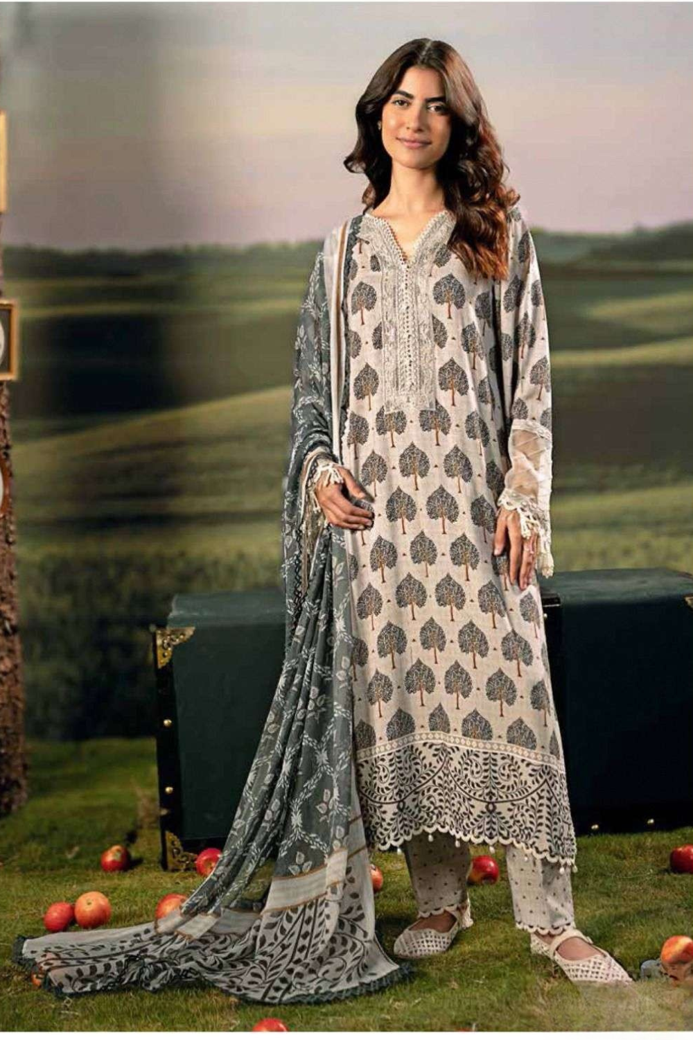Readymade Pure Lawn Cotton Suits