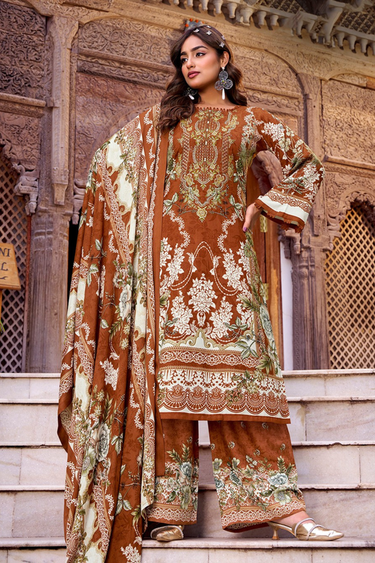 Exclusive Designer Rayon Suits (UNSTITCHED)