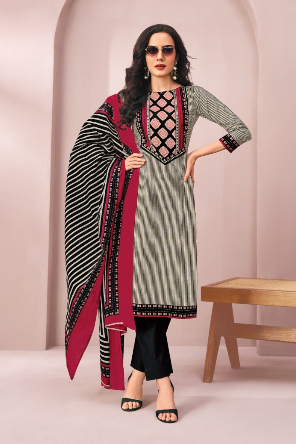 Pure Cotton Dress Material (Unstitched)