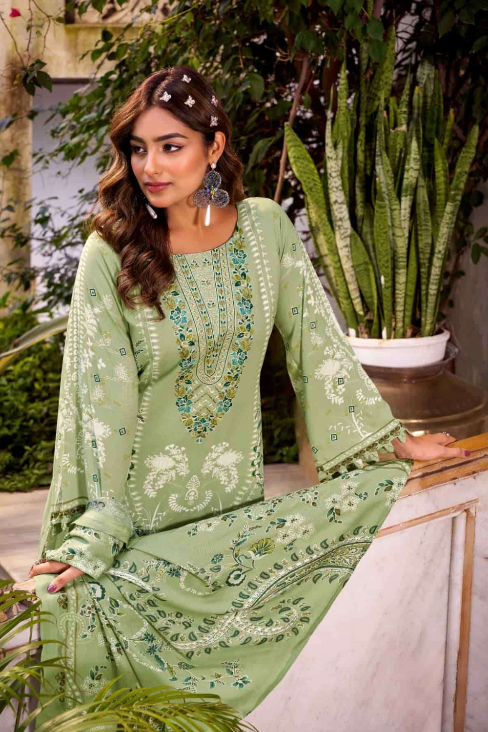 Exclusive Designer Rayon Suits (UNSTITCHED)