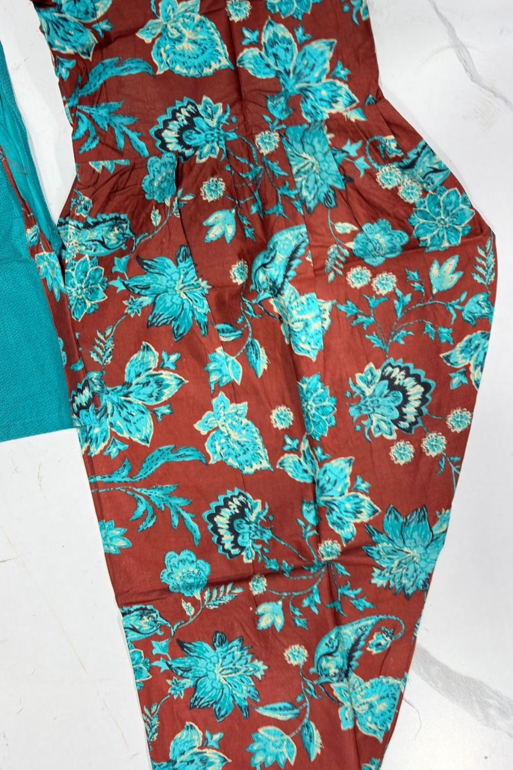 Readymade Neck Embroidered Cotton Suits