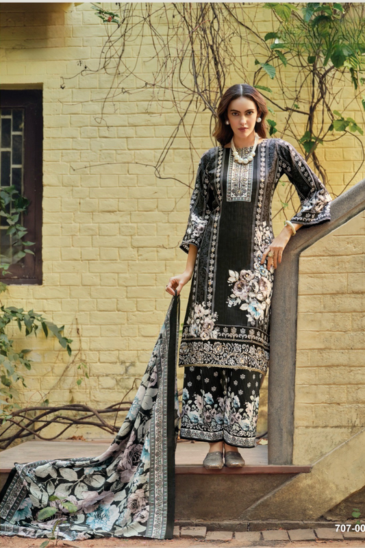 Designer Rayon Suits (UNSTITCHED)
