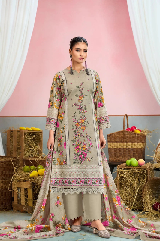 Readymade Pure Lawn Cotton Suits