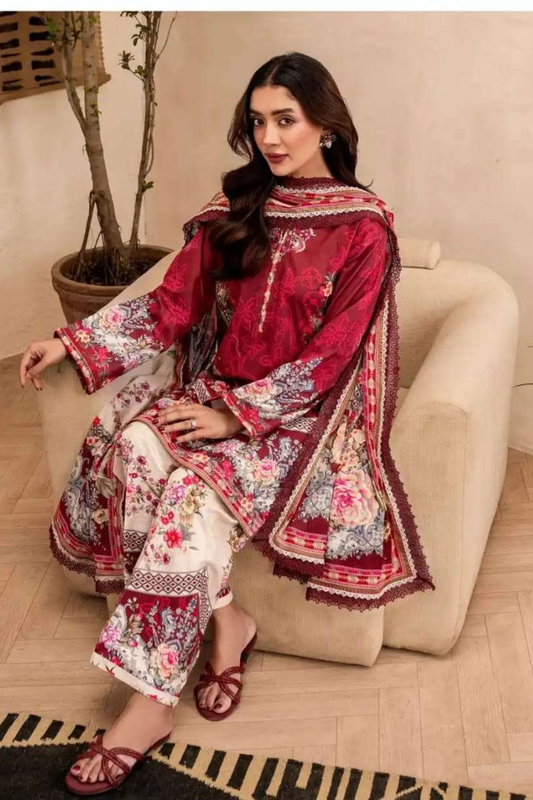 Readymade Lawn Cotton Suits