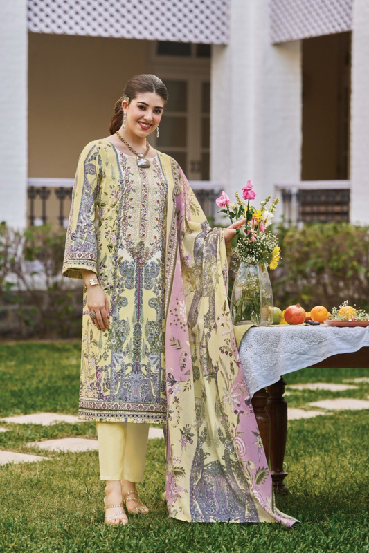 Heavy Embroidered Designer Pakistani Cotton Dresses (UNSTITCHED)