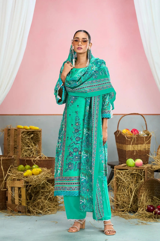 Readymade Pure Lawn Cotton Suits