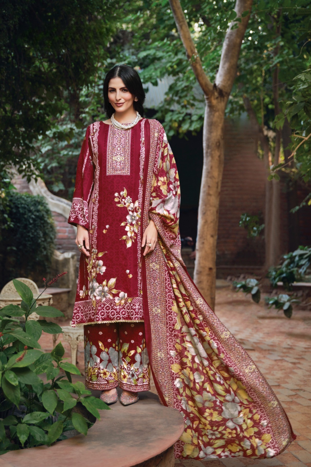 Designer Rayon Suits (UNSTITCHED)