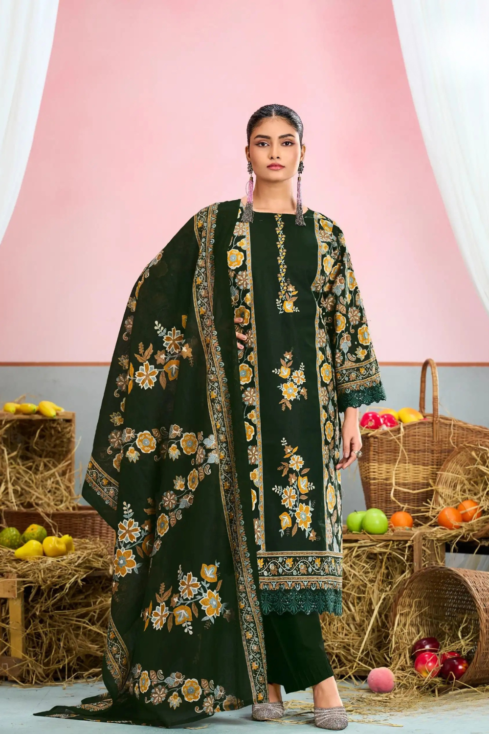 Readymade Pure Lawn Cotton Suits