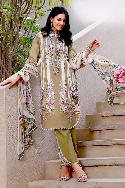 Readymade Pure Lawn Cotton Suits