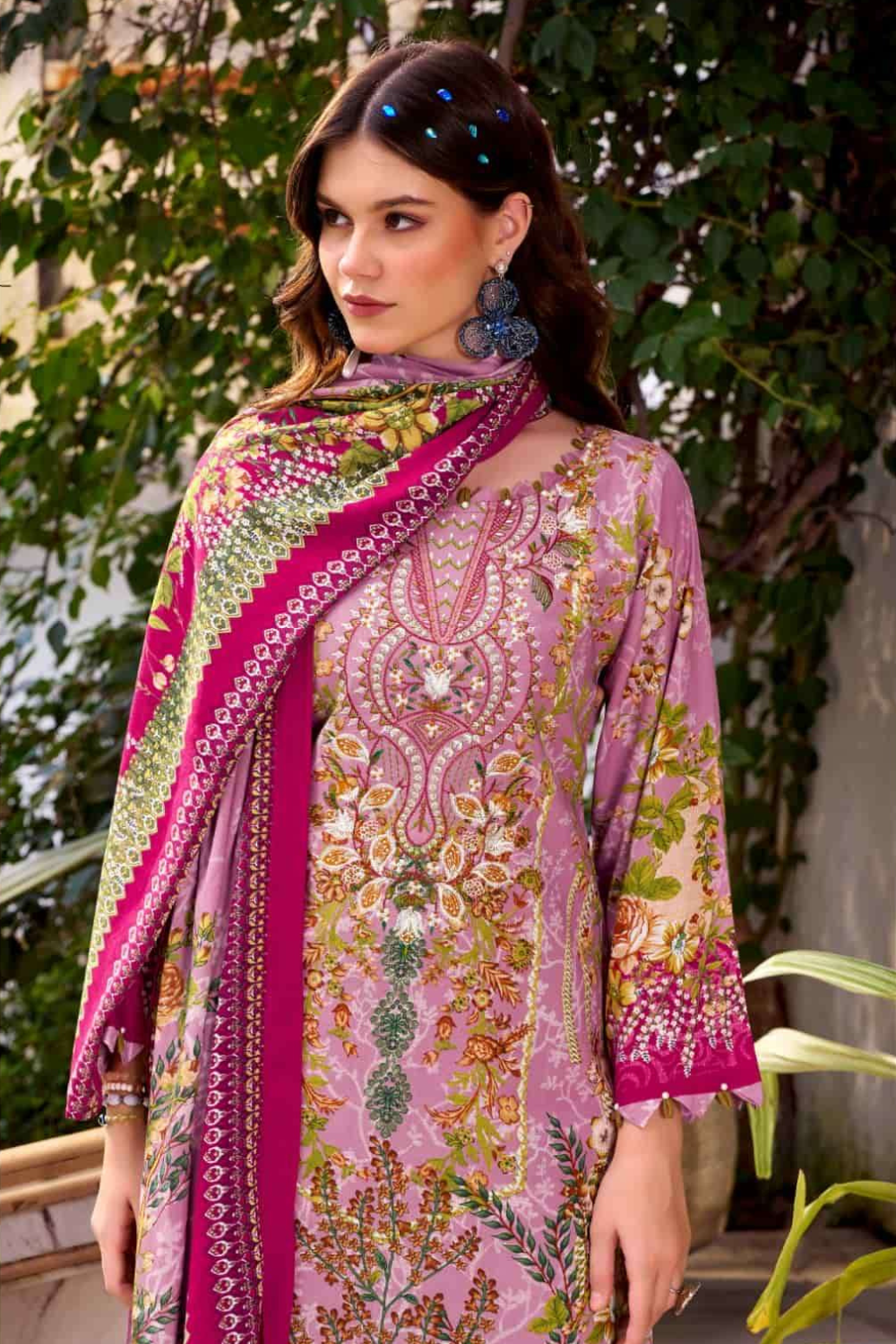 Exclusive Designer Rayon Suits (UNSTITCHED)