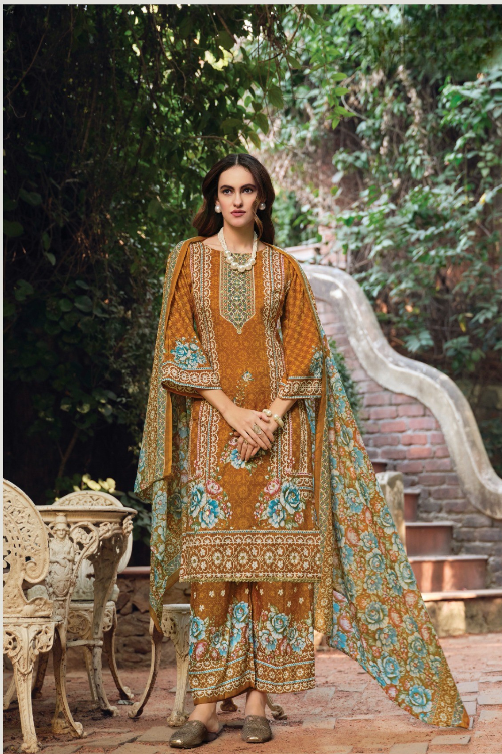 Designer Rayon Suits (UNSTITCHED)