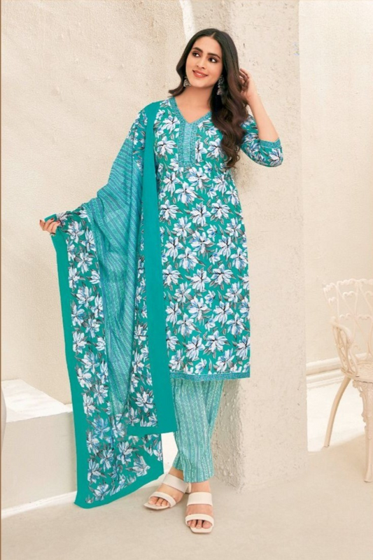 Pure Cotton Dress Material (UNSTITCHED)