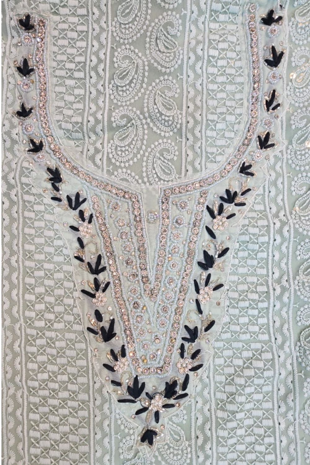 Chikankari with Brasso Dupatta (UNSTITCHED)
