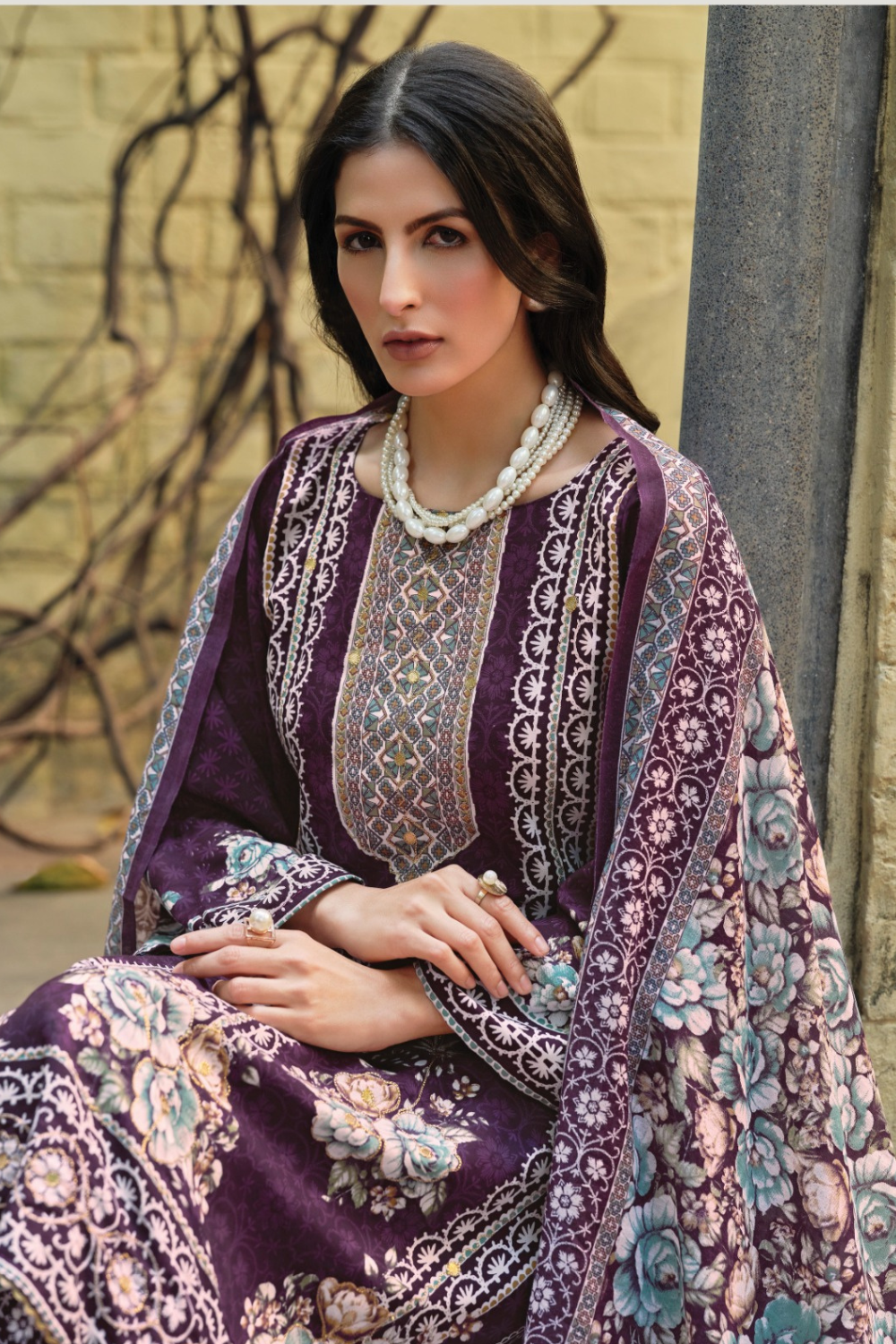 Designer Rayon Suits (UNSTITCHED)