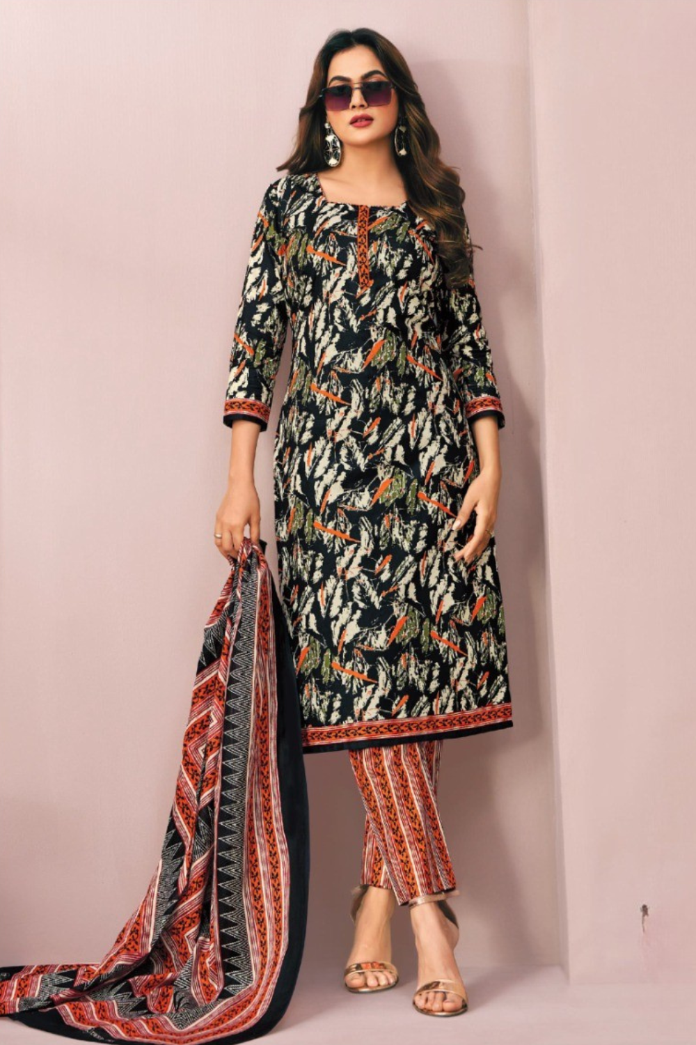 Pure Cotton Dress Material (Unstitched)