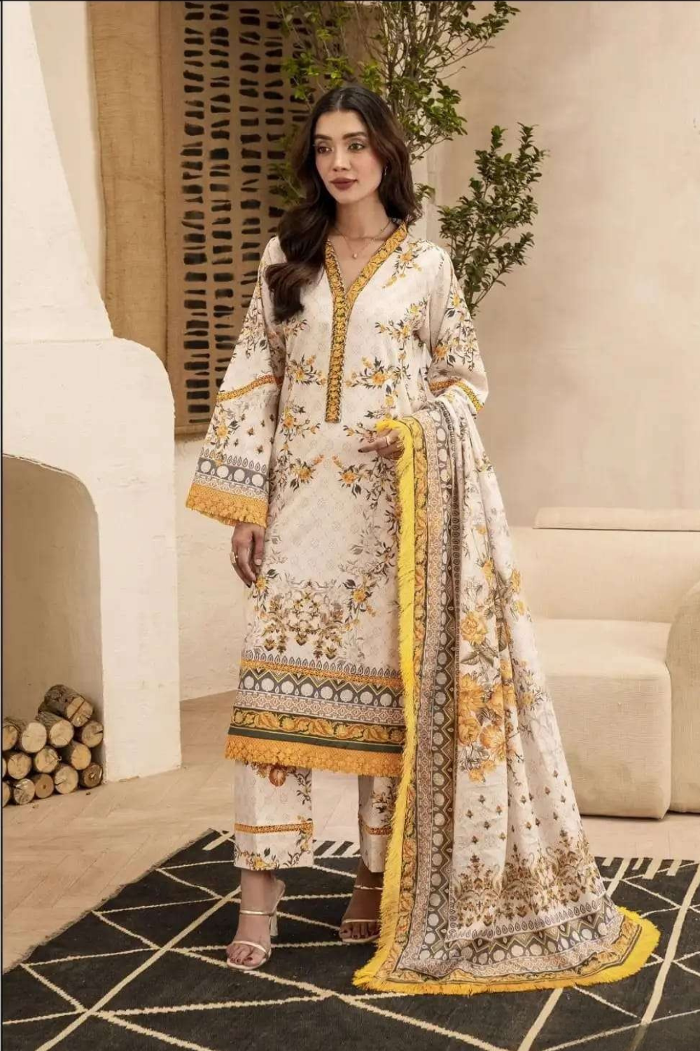 Readymade Lawn Cotton Suits