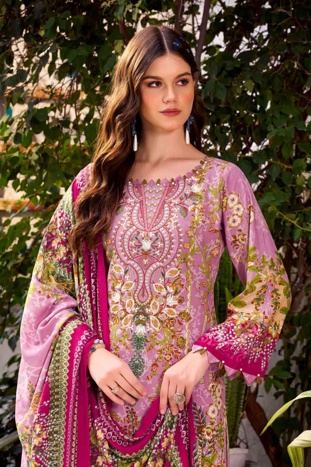 Exclusive Designer Rayon Suits (UNSTITCHED)