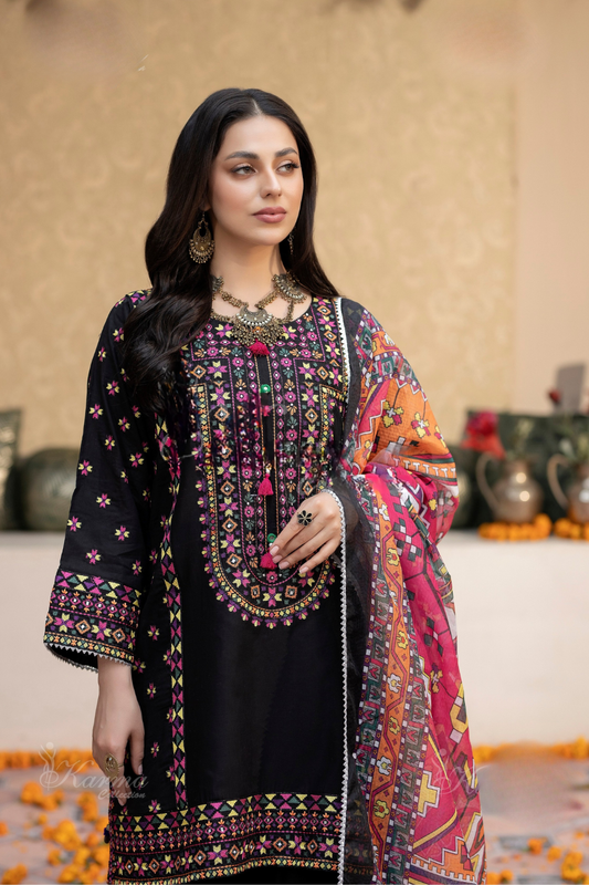 Classic Afghani Farshi Shalwar (Readymade)