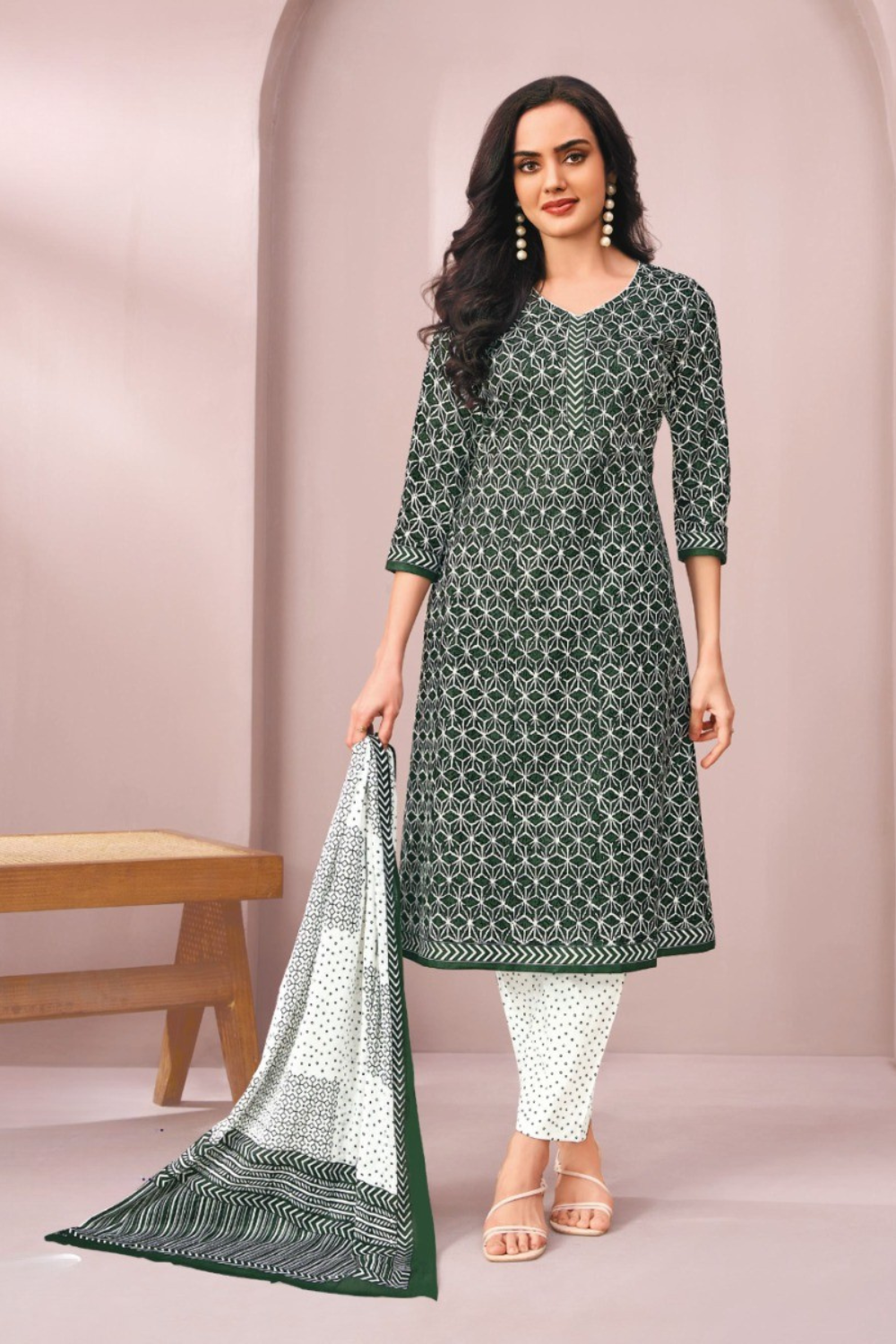 Pure Cotton Dress Material (Unstitched)