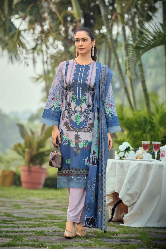 Printed Pure Lawn Cotton Suits (UNSTITCHED)