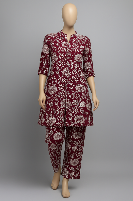 Chinese Collared Co-Ord Sets